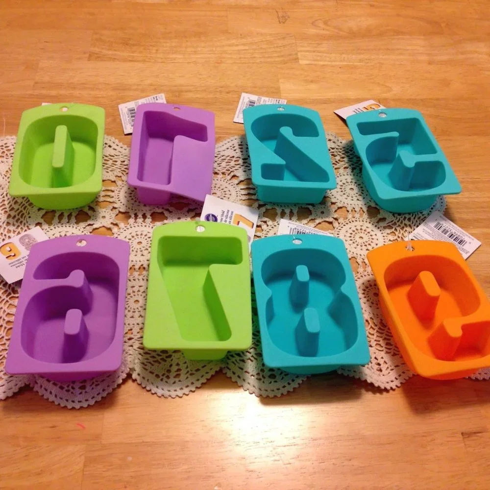 Eight new Wilton Silicone Mold Numbers Bundle